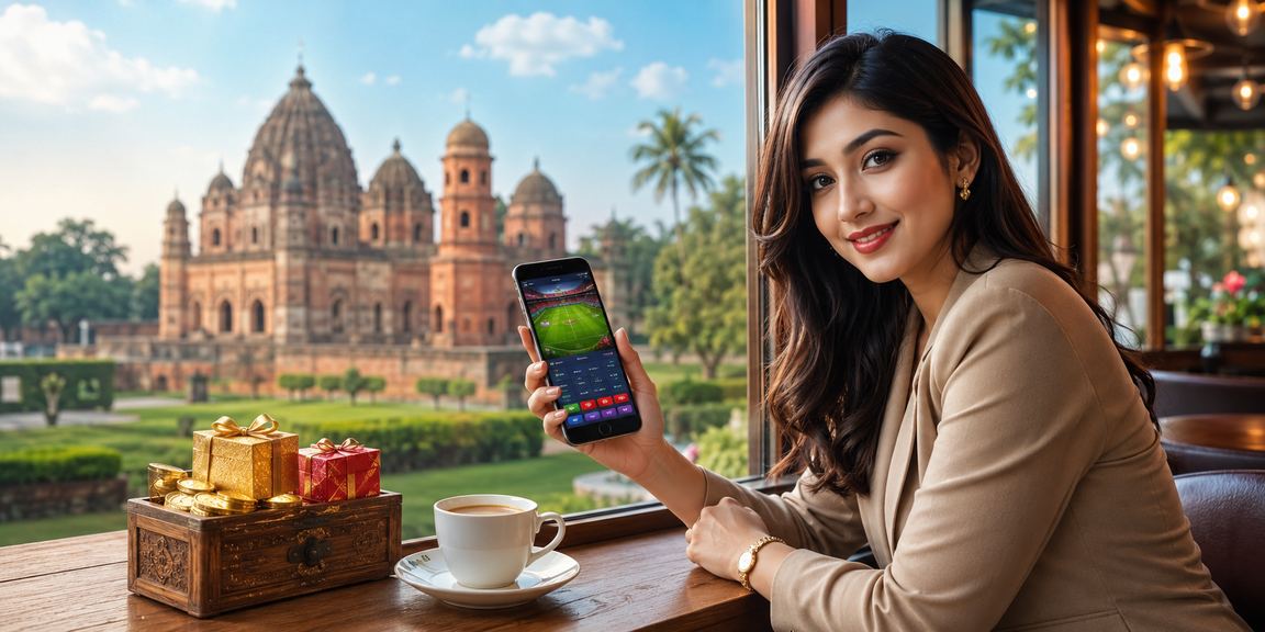 A Bangladeshi model using the nogot777 Sports Betting app on mobile